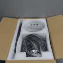 LEDIARY 42 inch Ceiling Fans with Lights and Remote Control,Flush Mount Ceiling Fan with Quiet Reversible DC Motor,Black Modern Low Profile Ceiling Fan with Light for Bedroom Living Room Patio