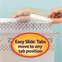 Smead TUFF Extra Capacity Box Bottom Hanging Folder, 1/3-Cut Easy Slide Tab, Steel Gray, 18 per Box (2" Expansion, Legal)