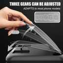 Carbon Fiber Cell Phone Holder for Car Dashboard Mount - Universal Anti-Slip Phones Cradle Pad Car Phone Holder - Cellphone GPS Stand for Most iOS Phones, Samsung, Android Smartphones