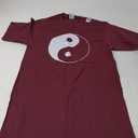 Miftees Yin Yang T-Shirt - Men's Unisex Adults Classic Fit Black Yin Yang T-Shirt - Small - Crew Neck - Short Sleeve - Yoga - Chinese - Cotton, Polyester