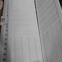 Suncast Vertical Outdoor Storage Shed with Reinforced Floor, Lockable Double Doors, All-Weather Construction, and Multi-Wall Panels, Vanilla, Made in the USA