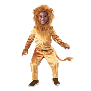 Seasons Cuddly Lion Halloween Costume Animal Costume Onesie for Kids, (10-12)