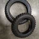 Tube + Tire Mini Dirt Bike Tires 2.75-12 Inch 60/100-12 Long Teeth Tire 50-125CC Small Dirt Bike Tires Motorcycle Rubber Inner BBR SSR CRF, 2Set