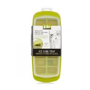 Joie Standard Ice Cube Tray, Covered and Stackable, No-Spill Removable Lid, Pop Open Door for Easy Refills, Keeps Ice Fresh, Freezer Durable, Dishwasher Safe, Green Joie Standard Ice Cube Tray, Covered and Stackable, No-Spill Removable Lid, Pop Open Door for Easy Refills, Keeps Ice Fresh, Freezer Durable, Dishwasher Safe, Green