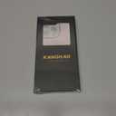 KANGHAR for iPhone 15 Pro Max Case Stand White and Pink Stripes Full Body Rugged Shockproof Protection Glossy Protective Slim Case 6.7 Inch