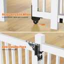MOFEEZ Sliding Gate Kit Decorative Rolling Gate Hardware Kit Heavy Duty for Smooth Quiet Sliding Operation