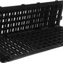 4pcs Modular Fresh Food Barrier for Supermarket Produce Section Vegetable and Fruit Separator Stable Display Rack for Kitchen and Refrigerator Black