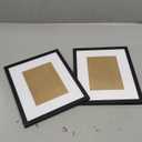 Americanflat 9x11 Picture Frame with Shatter-Resistant Glass - Use as 6x8 Frame with Mat or Display 9x11 Photo Without Mat - Hudson Collection - Wide Picture Frames for Tabletop and Wall - Black