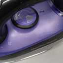 Hamilton Beach Steam Iron for Clothes & Garment Steamer with Smooth Press Stainless Steel Soleplate, 1200 Watts, 8 Retractable Cord, Black (14214)