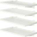 4 Pack Heavy Duty Slatwall Shelves 14 X 24 Inch, White