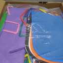 Ireer 12 Set Kids Paint Party Set 8 x 10 Sip and Paint Kit Include 12 Printed Pre Drawn Canvas Panel, Wooden Easels, Palettes, Pots, Apron 36 Brushes for Adult Student DIY Art Party(Inspirational)