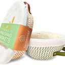 Banneton Bread Proofing Basket Set,Cotton Rope Sourdough Banneton Basket Oval Round, 10 inch Sourdough Bread Baking Supplies with 4 Liners, Handmade Proofing Bowls for Artisan Bakers Starter