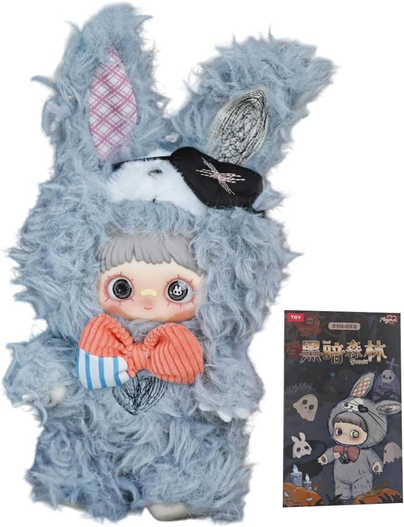 CALEMBOU Plush Blind Box, Cute Maymei Dark Forest Series Stuffed Blind Box Doll, Kawaii Mystery Vinyl Plush Toys Collectible for Birthday Gift (Maymei Dark Forest 1pc)