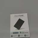 Air-Tag Wallet Tracker Card (iOS Only) - 0.07in Slim Tracking Card, IP68 Waterproof Bluetooth Smart Card, Work with Apple Find My, [Apple MFi Certified], Item Finder for Luggage, Passports, Purse (Light Black)