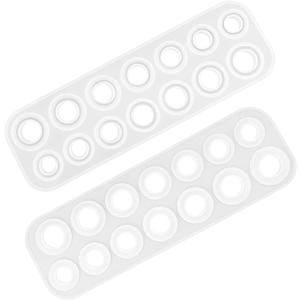2 Pieces Resin Ring Molds, findTop Silicone Molds for Resin, Assorted Sizes Silicone Ring Mold, for Making Rings, DIY Earrings, Necklace Pendant, Crafts