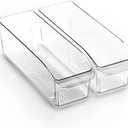 BINO | Plastic Storage Bins, Small | THE CURVE COLLECTION | Multi-Use Organizer Bins | Storage Containers Kitchen, Pantry and Home Organization | Fridge Organizers | Pantry Organization and Storage