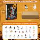 2 x Halloween Ghost Advent Calendar 2025,24 Day Halloween Countdown Calendar with 24Pcs Collectible Ghost for Kids Boys Girls Teens,Boo Basket Stuffers,Ghost Ornaments Decorations Gifts
