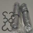 Flexible Sink Drain Pipe, 1-1/2 P-trap with Adapter, Expandable Tubular Drain Tubing, Adjustable P Trap for Kitchen Sink & Garbage Disposal (2 Pack)