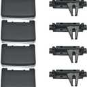 A/C Air Vent Outlet Tab Clip Kit Compatible with Mercedes-Benz W166 ML350 GL350 GL450 4pcs Rear Row Left Right Front Center Control A1668300254
