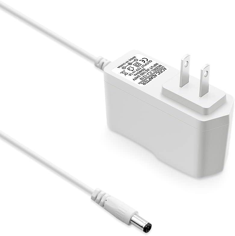 12V 1A DC Power Supply, White, 100-240V AC to DC 12 Volt 1Amp 0.8A 500mA 400mA Power Adapter Cord 5.5mm x 2.5mm Barrel Plug for LED Light Strips CCTV Security Camera System Routers