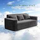 Sofa Couch 3-Seater Boneless Sofa with Pillow Darkgrey,3-Seater
No Assembly Need, Modern Couch with deep seat and Washable Cover Cloud Sofa for Living Room Bedroom Apartment