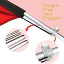 Feather Flag with Pole Kit and Ground Stake, Swooper Flag Advertising Banner for Businesses 11ft
