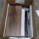 LITTLE TREE 63" Rustic Oval Dining Table for 2-4, Sturdy MDF Farmhouse Kitchen Table with Metal Strip Base, for Living Room, Office, Restaurant, Multi-Use, Umber