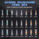 Magnetic Screwdriver Set: 24 in 1 Ratchet Mini Screwdriver Set, Multi-Function Bit Magnetic Drive Set with Detachable Ratchet Handle, Portable Precision Repair Tool Kit for Furniture Computer Bicycle