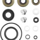 Lower Unit Seal Kit 396350 Fit for Johnson Evinrude 8hp(1996-2001 2003-2004) 10hp(1996-1998) 9.9hp 15hp(1985-2001 2003-2007) Outboards, Gearcase Seal Kit Replace 18-2656