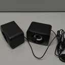 MELOGAGA RGB Computer Speakers, USB-Powered PC Speakers with 7-Color LED Backlight, 3.5mm Aux Compact Soundbar for Desktop, Laptop, Tablet  Crisp Audio & Space-Saving Design