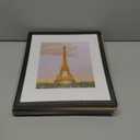 upsimples 11x14 Picture Frame Set of 3, Made of High Definition Glass for 8x10 with Mat or 11x14 Without Mat, Wall and Tabletop Display Photo Frames, Black