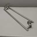 Newfun 24 Inch Polished Chrome Bathroom Towel Bar, 2 Pieces Towel Racks for Bathroom SUS304 Thicken Stainless Steel Towel Holder