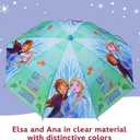 Disney Kids Umbrella, Frozen/Princess/Minnie Mouse Toddler and Little Girl Rain Wear for Ages 3-6