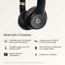 Beats Solo 4 - Wireless On-Ear Bluetooth Headphones, Up to 50-Hour Battery Life, Ultra-Lightweight Comfort, Powerful and Balanced Sound, Apple & Android Compatible - Black & Gold
