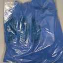 LILLUSORY Women's Oversized Batwing Sweaters 2026 Fall Outfits Trendy Crewneck Knit Side Slit Fashion Pullover Tops (Blue), Small