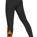 FULLSOFT Fleece Lined Leggings Women High Waisted Tummy Control Workout Winter Thermal Warm Soft Yoga Pants, Black, Size,S/M