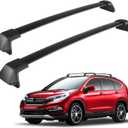 Roof Rack Cross Bars Compatible with Honda CRV 2012-2016 CR-V 165 LBS Aluminum Crossbars Rails Rooftop Bike Snowboard Skiboard Luggage Rack Cargo Carrier