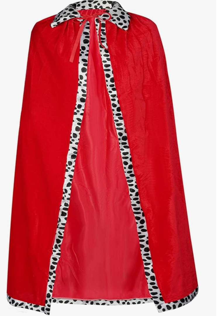 King Robe Costume Queen Royal Cosplay Cape Medieval Prince Dress Up for Halloween Cosplay Stage Performance Carnival