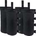 Joramoy Heavy Duty Weight Bags(150LBS) for Pop up Tent, Set of 4, Black(Without Sand)
