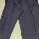 TNNZEET Women's Joggers with Pockets - High Waisted Sweatpants Tapered Leg Drawstring Lightweight Athletic Pants (Large, Navy Blue)