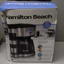Hamilton Beach 2-Way 12 Cup Programmable Drip Coffee Maker & Single Serve Machine, Glass Carafe, Auto Pause and Pour, Black (49980R)