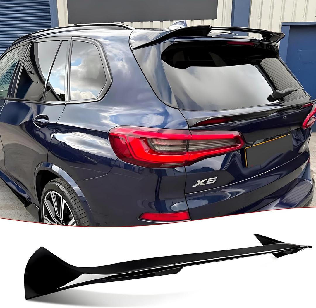 STSEV01 Rear Spoiler Roof Wing Fit for BMW X5 G05/ G05 LCI/ M50i/ M60i 2019-2025, Glossy Black Sporty Style Tailgate Top Wing Lip Exterior Accessories