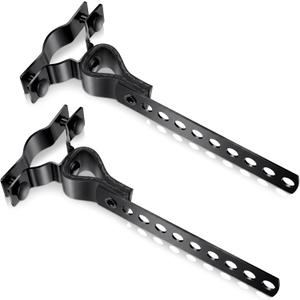 Geetery 2 Pcs Exhaust Hangers Muffler Hanger Swivel Tail Pipe Universal Exhaust Tailpipe Hanger Heavy Duty Tailpipe Muffler Bracket Flexible Swivel (Rv Style,Black)