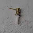 Sink Soap Dispenser for Kitchen Sink Brushed Gold Upgrade with 40" Silicone Extension Tube Kit, Connect to Your Soap Bottle Directly