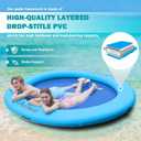 Inflatable Water Hammock, Lake Floats for Adults, Float Ring for Lake | 10 FT, Drop-Stitch PVC, Fast Inflation, Floating Dock, Heavy Duty Pool Floats, for Lake Pool Sea