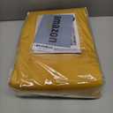 MIULEE Velvet Curtains 84 inches 2 Panels - Luxury Blackout Curtains for Bedroom Living Room Thermal Insulated Fall Decor Super Soft Window Drapes Rod Pocket & Back Tab, Mustard Yellow