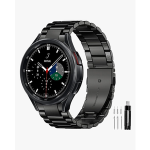 GOLDTOLUCK No Gap Stainless Steel Band Compatible with Samsung Galaxy Watch 8 7 6 5 4 Classic FE Pro Ultra 40mm 44mm 46mm 43mm 47mm 45mm 42mm Replacement Men Women Milanese Metal Elegant Casual