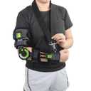 Adjustable Hinged ROM Elbow Brace - Post-Op Stabilizer Splint for Arm Injury Recovery Support After Surgery, Ligament and Tendon Repairs and Dislocation (Right Arm)