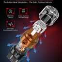 LASFIT 7443 LED Brake Tail Light Bulb, Super Bright 7444NA 7443R 7444 7440 7440A for Stop Parking Lights, W21W WY21W 992, Not for Trucks, Red (2pcs)