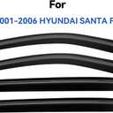 Window Visors Rain Guards for 2001-2006 Hyundai Santa Fe, Out-Channel Window Vent Wind Deflectors Visors Shades for 01-06 Santa Fe
